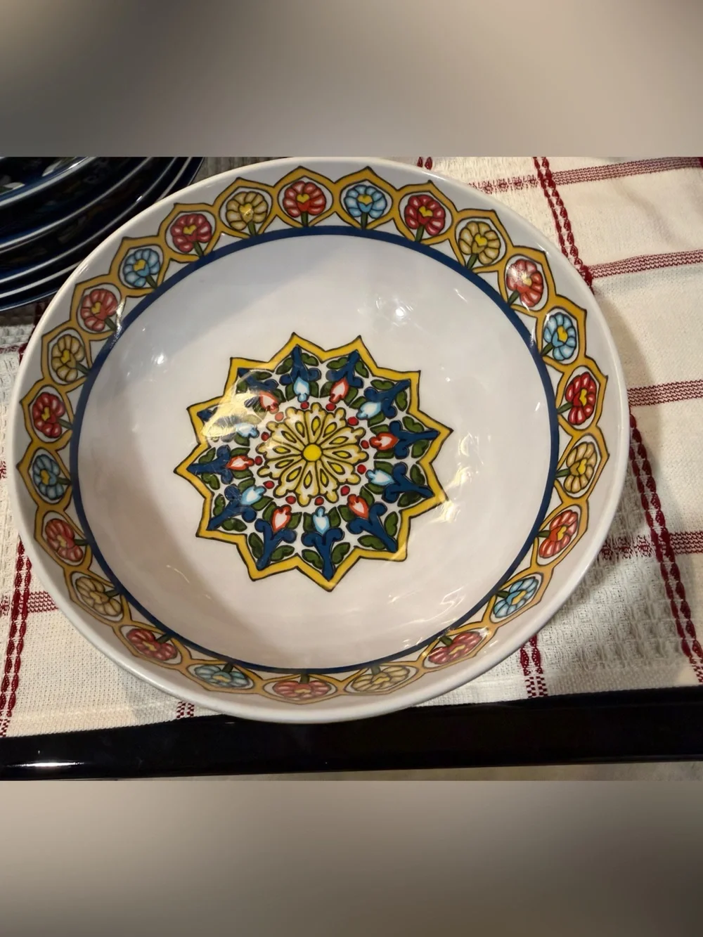 New Rare Pottery Barn Talavera Melamine Dining/Serving Set